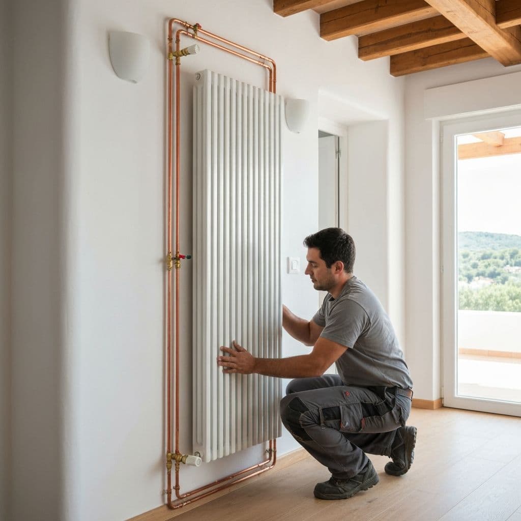 Installation de chauffage par un plombier professionnel a Vence